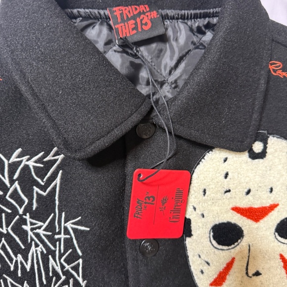 Civil Regime x Friday the 13th Varsity Jacket Medium OS - Picture 5 of 8